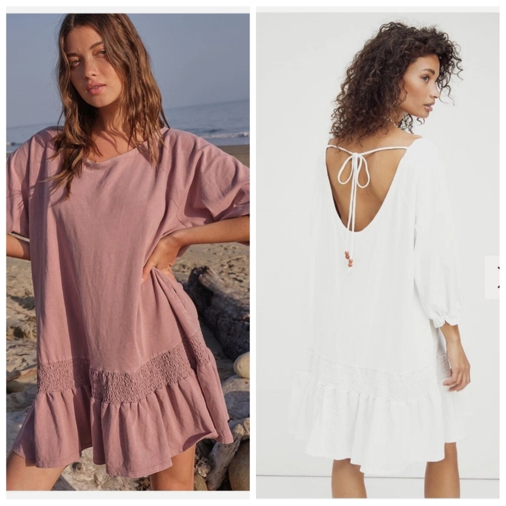 Free People FP Beach Jenny Mini Dress White XS